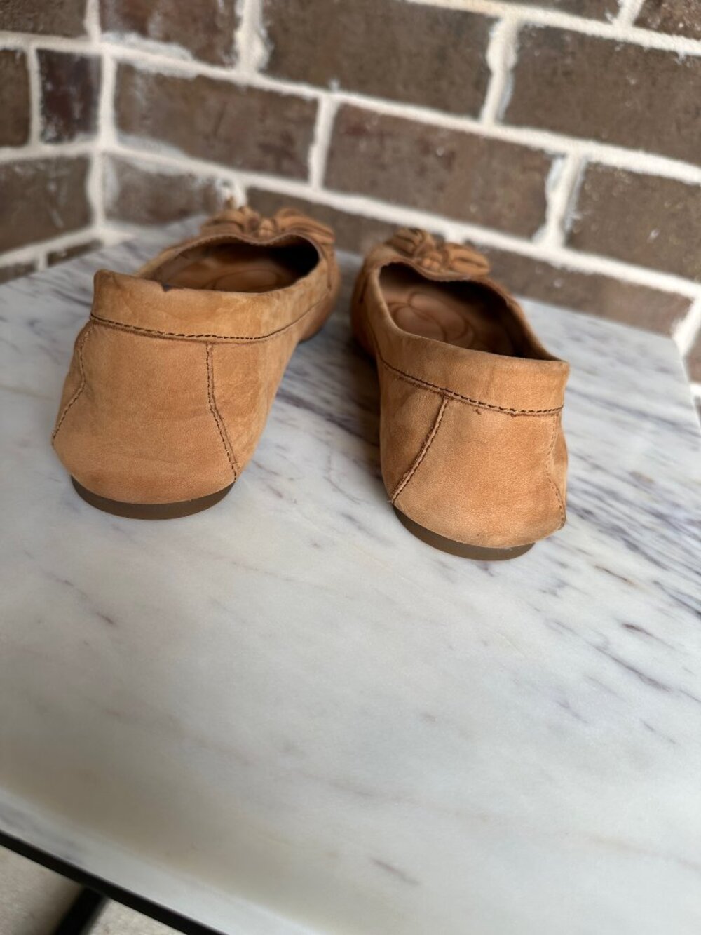 Born Tan Suede Tassel Loafers - Picture 13 of 16